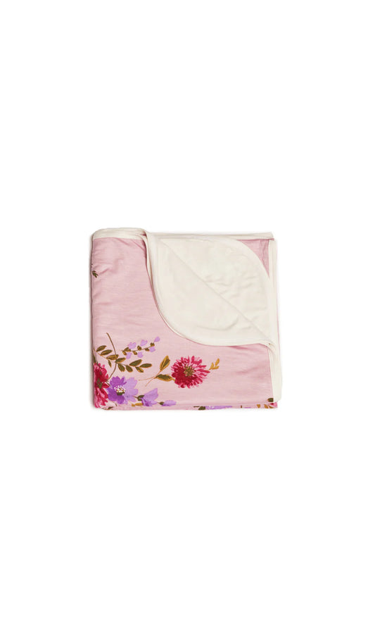 Everly Grey - Swaddle Blanket - Dusty Rose