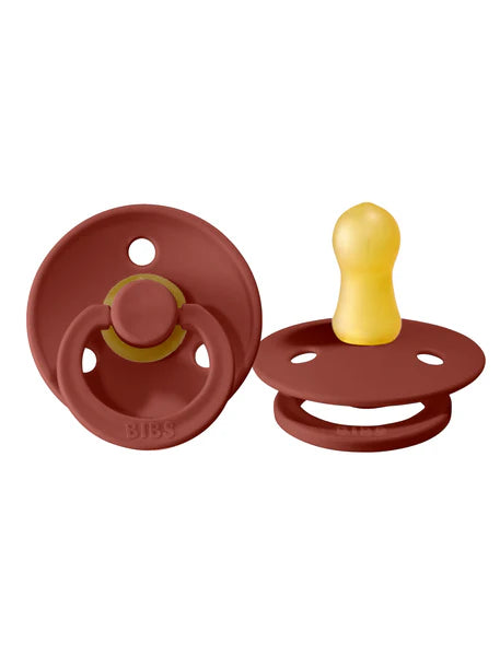 BIBS - Latex Pacifier 2 Pack - Rust