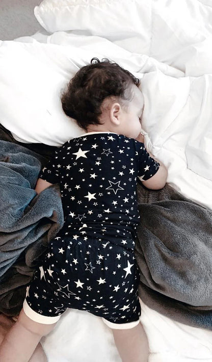 Everly Grey - Aydenne Kids 2 Piece Short PJ's - Stars