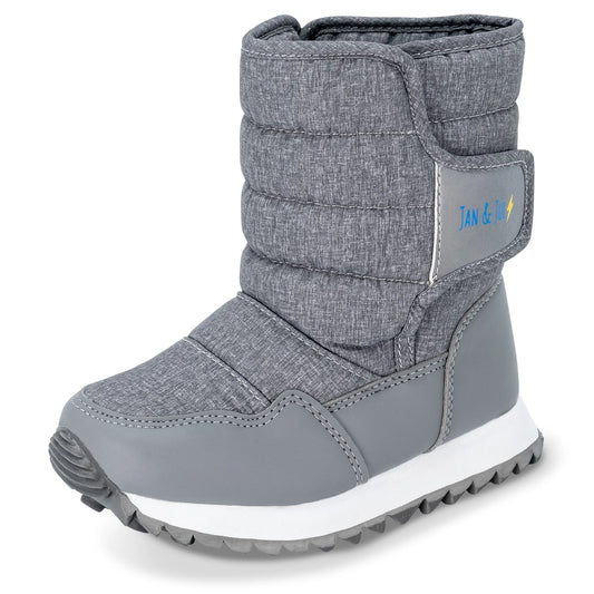 Jan + Jul Toasty-Dry Tall Puffy Winter Boots - Heather Grey