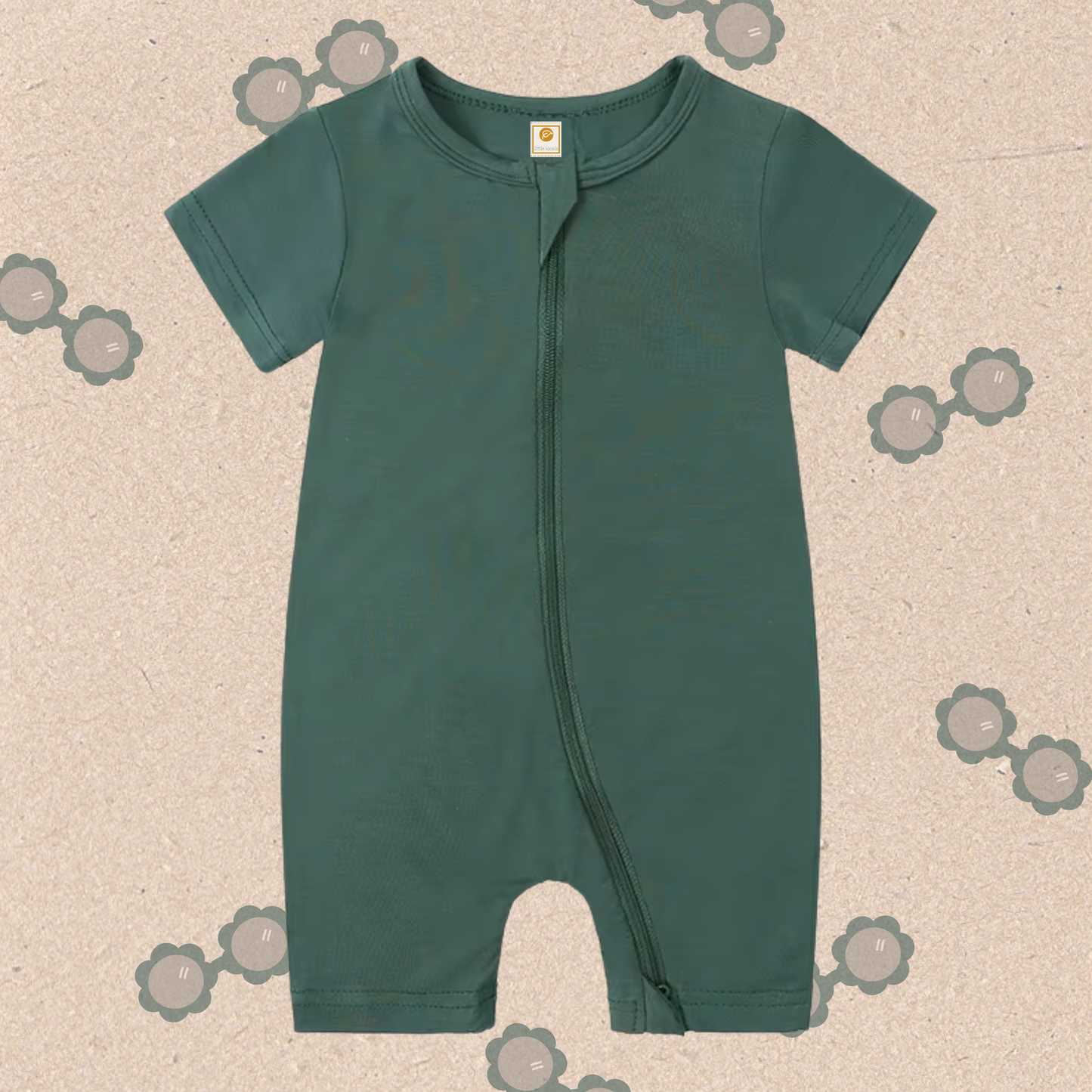 ✨PRE-SALE✨ Little Locals Bamboo Shortie Romper - FOREST