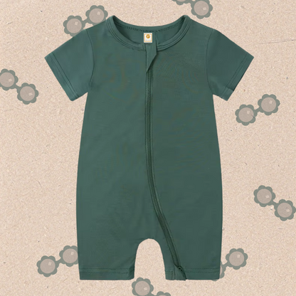 Little Locals - 🚨 IN STORE NOW 🚨  Little Locals Bamboo Shortie Romper - FOREST