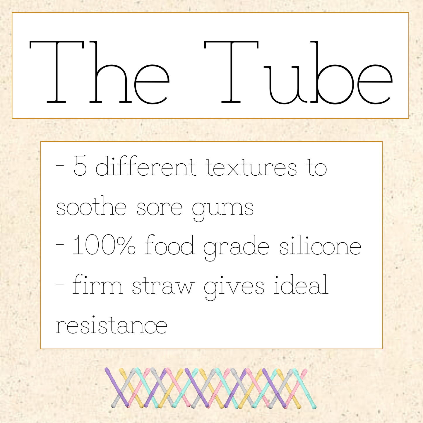 Little Locals Straw Teether "THE TUBE"