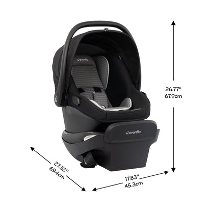 Evenflo - Revolve180 LiteMax NXT Rotational Infant Car Seat (Cinder Gray)