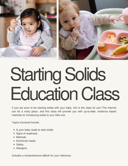 Starting Solids Education Class Hosted by Janelle Turk - The Mama Coach