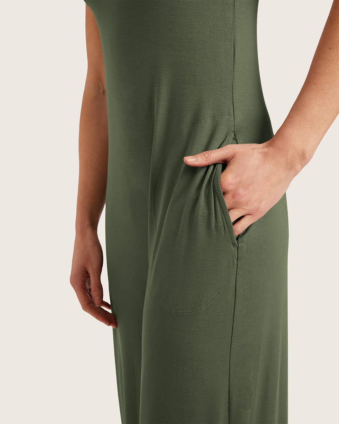 Boody Long Jumpsuit - Moss