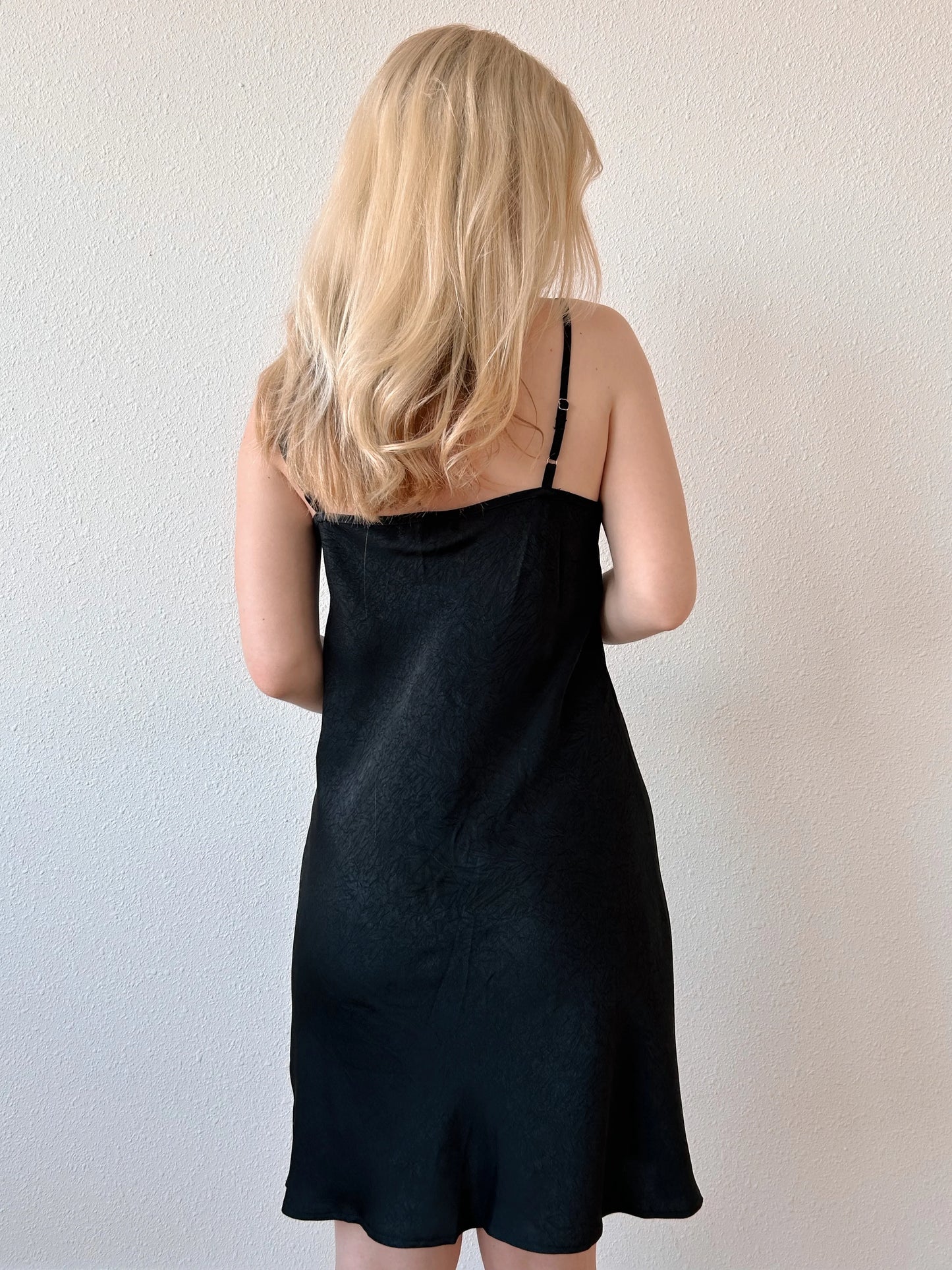 Camisole Slip Dress - Sunday Sparks - Black