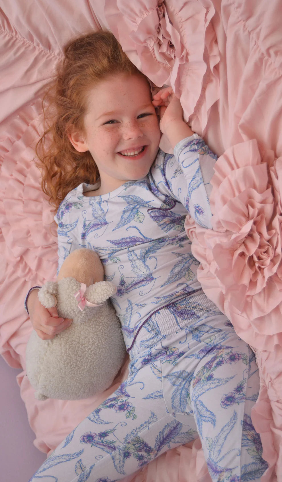 Everly Grey - Charlie Kids 3 Piece Pant PJ - Sparrow