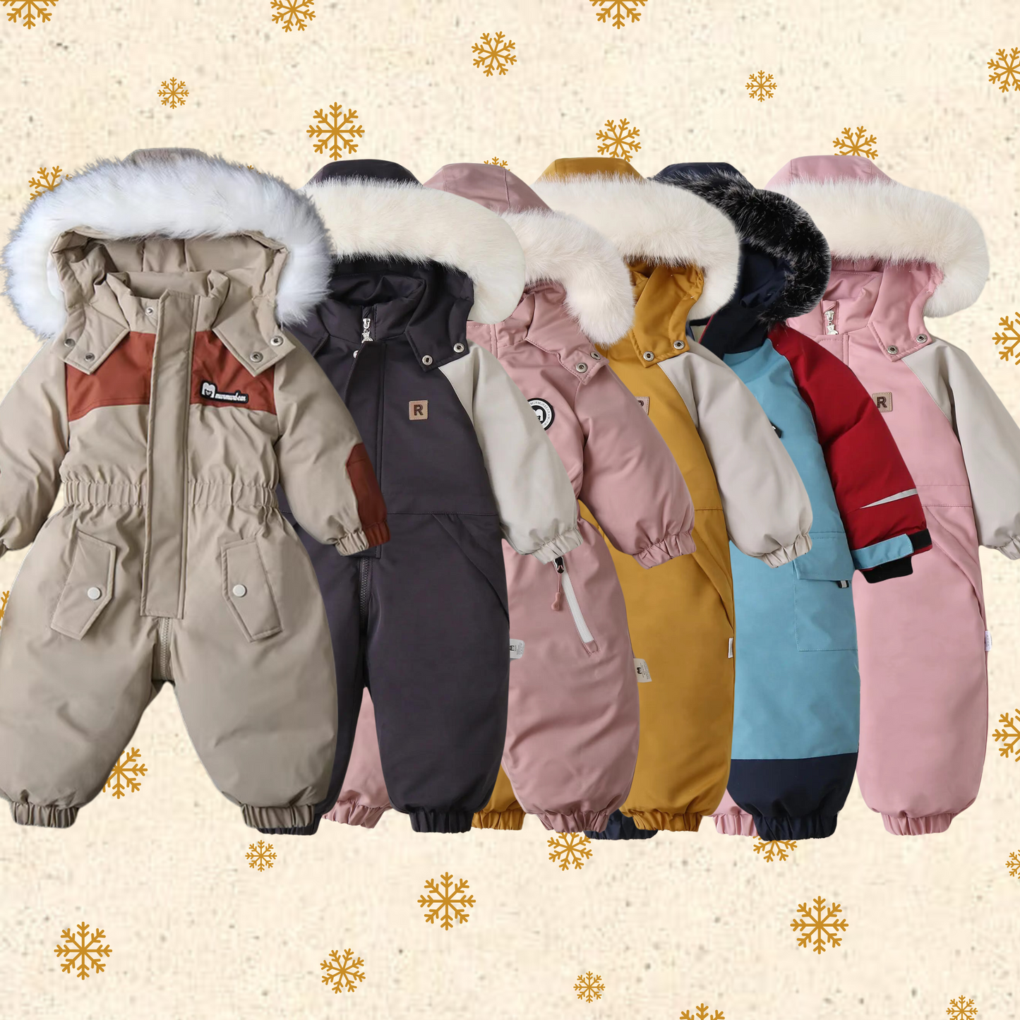 Little Locals Snowsuit - The Snow + Go Snowsuit - Wheat