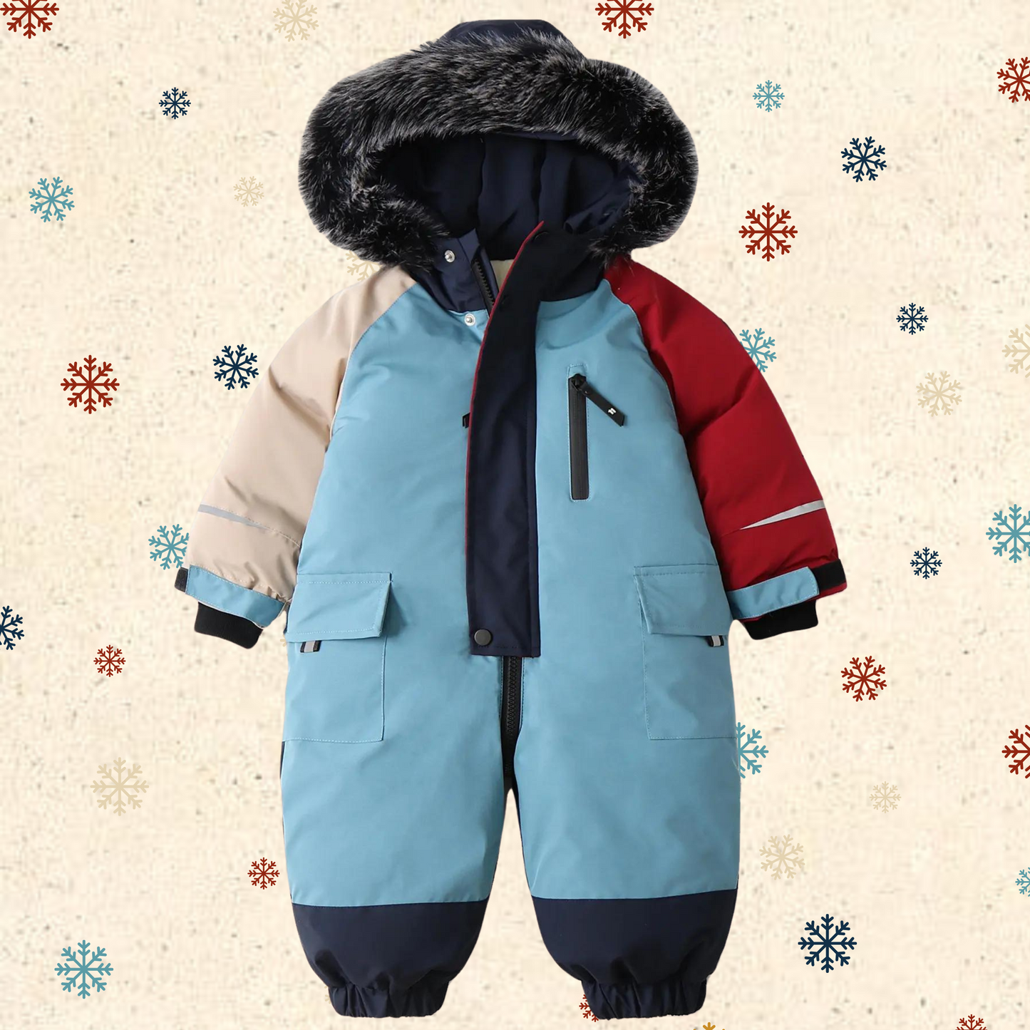 Little Locals Snowsuit - The Snow + Go Snowsuit - Blocks