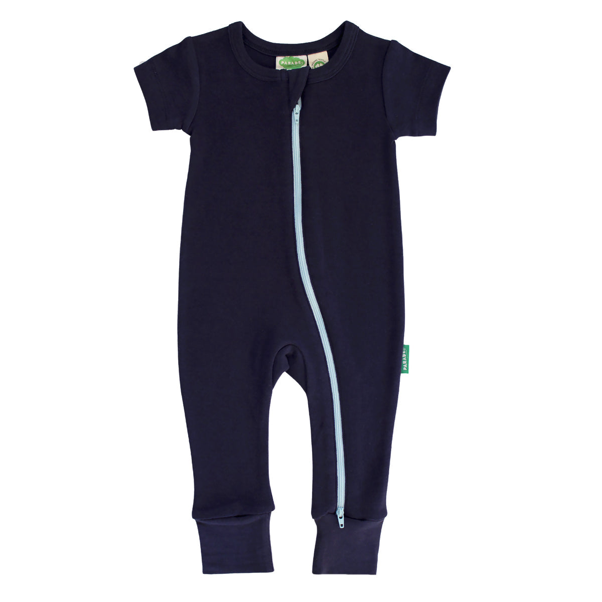 Parade Organics "2-Way" Zip Romper Short Sleeve