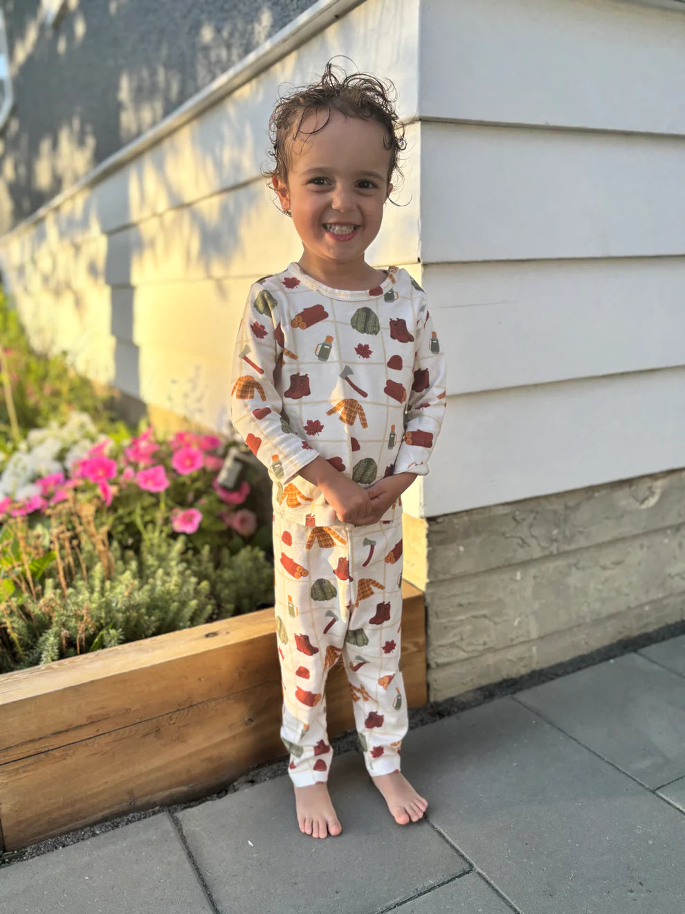 True North Friends Organic Cotton Canadian Wildlife Baby & Toddler Two-Piece Set