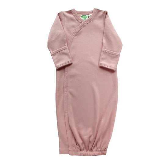 🧁 Dusty Pink- Parade Organics - Organic Gowns - Signature Prints 0-3 Months