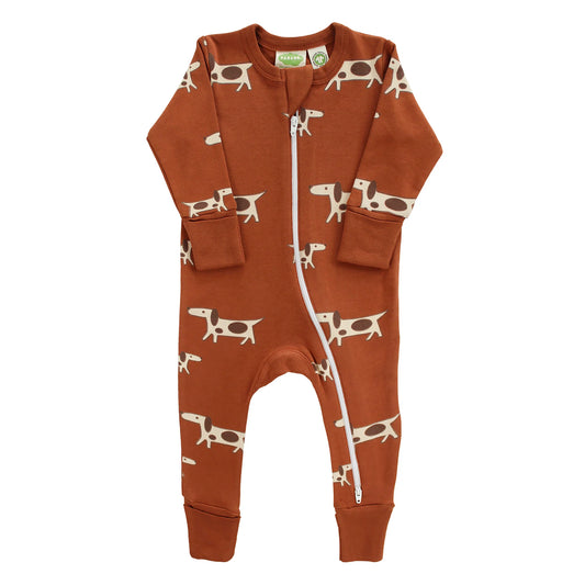 🐶 Long Dog - Parade Organics - Organic Signature '2-Way' Zip Romper