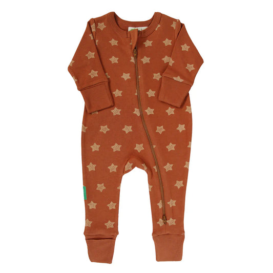 ⭐ Rusty Stars - Parade Organics - Organic Signature '2-Way' Zip Romper