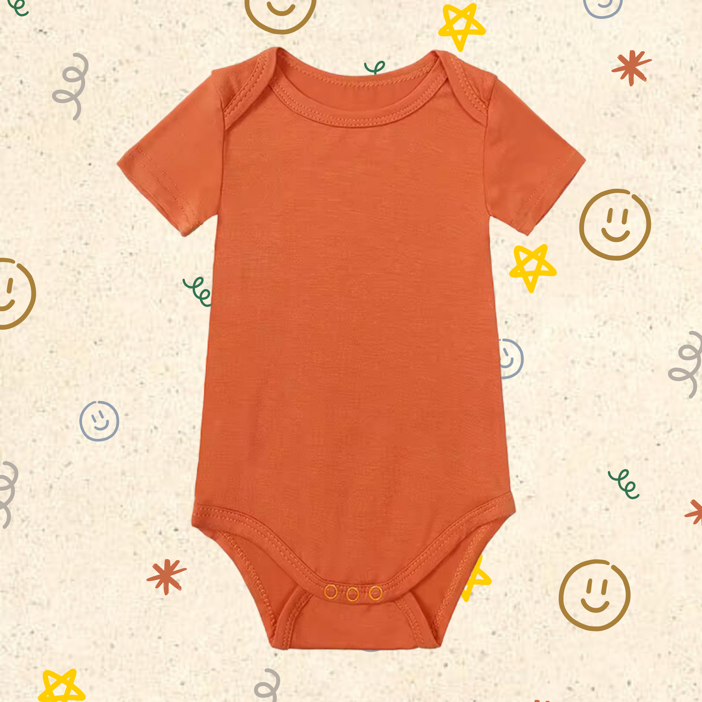 Little Locals Bamboo Short Sleeve Body Suit - Hallo