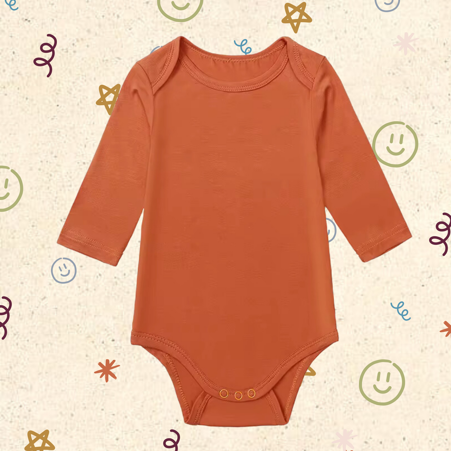 Little Locals Bamboo Long Sleeve Body Suit - Hallo