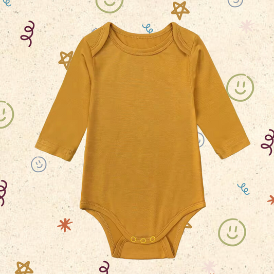 Little Locals Bamboo Long Sleeve Body Suit - Sun