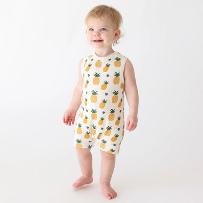 Parade Organics - Pineapples - Organic Tank Romper