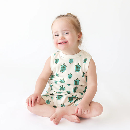 Turtles - Parade - Organic Tank Romper