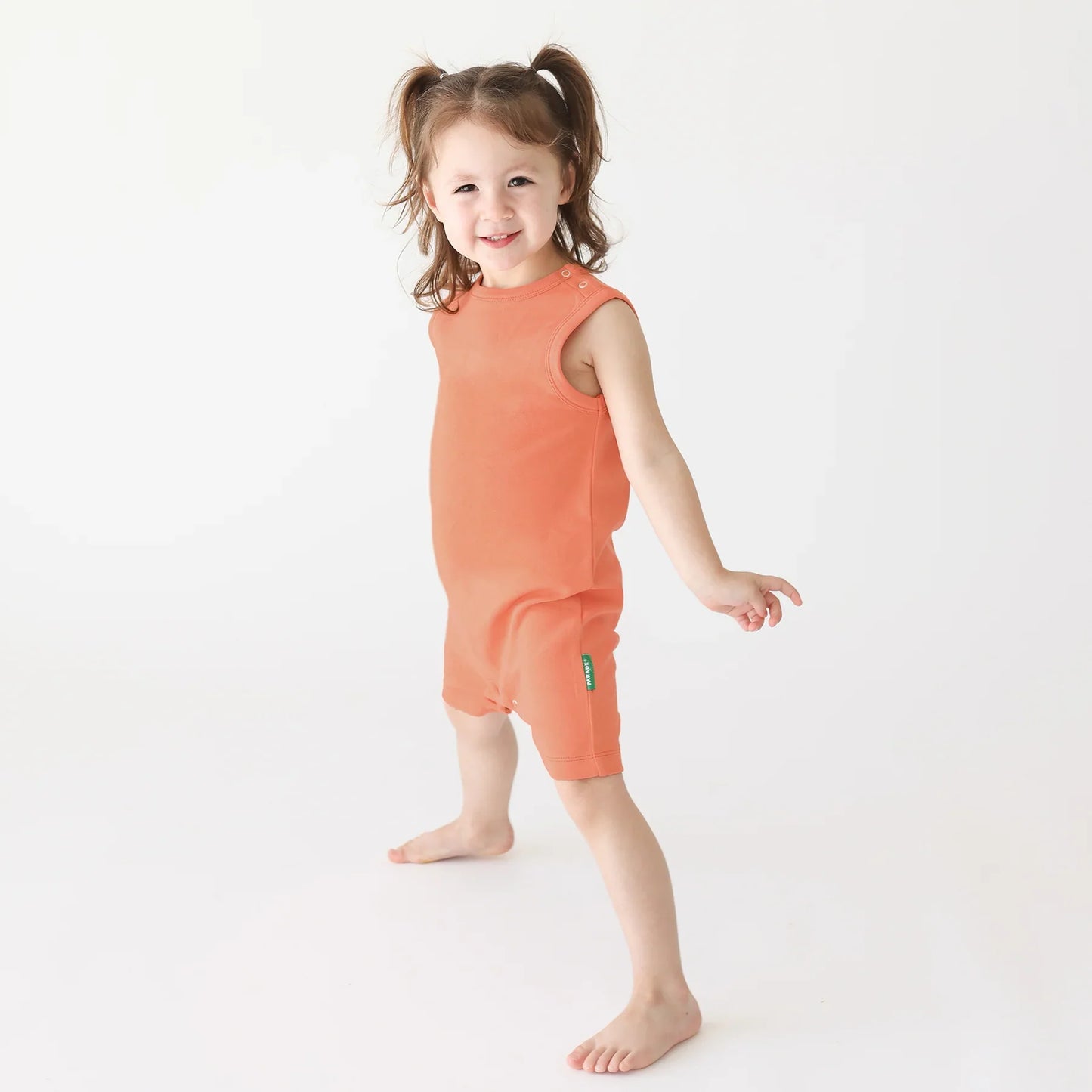 🧡 Mandarin - Parade Organics - Tank Romper