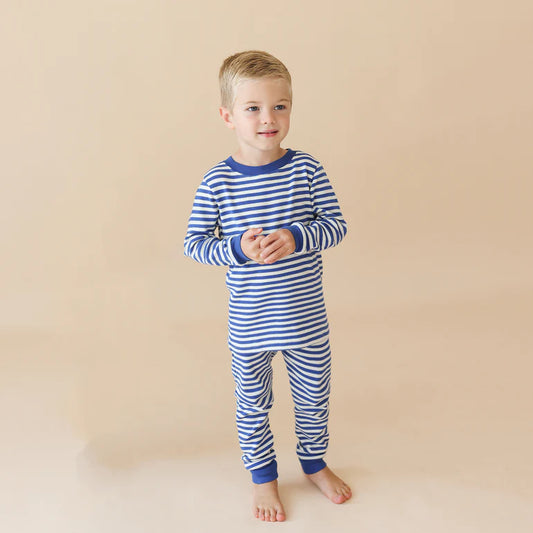 Parade 2pc Stripe Pajamas - True Blue