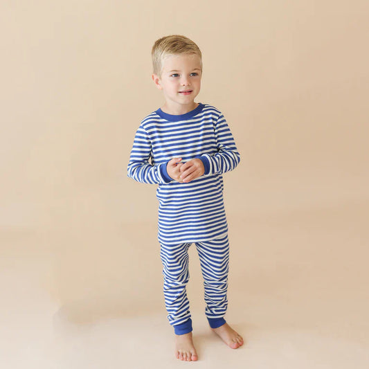 Parade 2pc Stripe Pajamas - True Blue