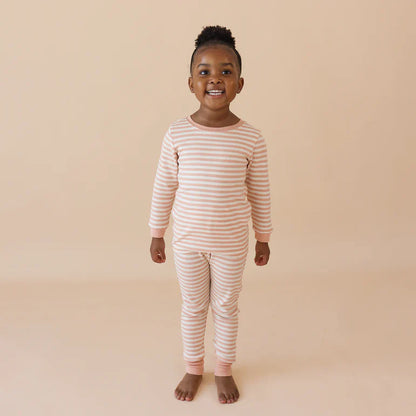 Parade 2pc Stripe Pajamas - Dusty Pink