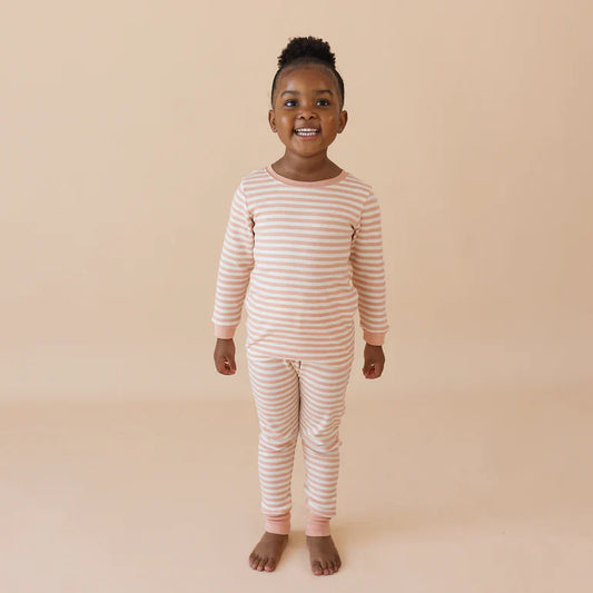 Parade 2pc Stripe Pajamas - Dusty Pink
