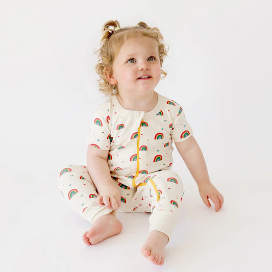 🌈 Rainbow 🌈 - Parade Organics - Organic Signature '2-Way' Zip Romper