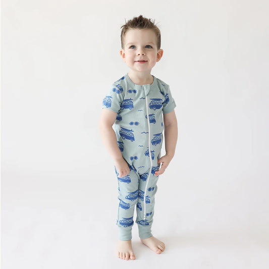Surfs Up! - Parade Organics - Organic Signature '2-Way' Zip Romper