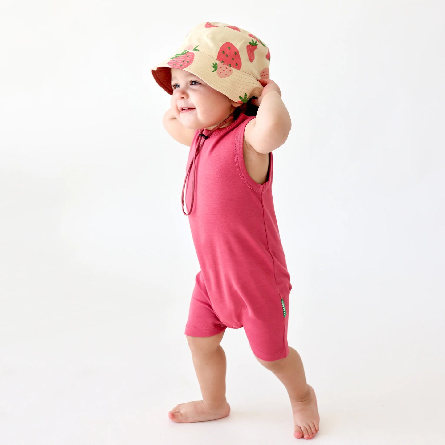 Hot Pink - Parade - Organic Tank Romper