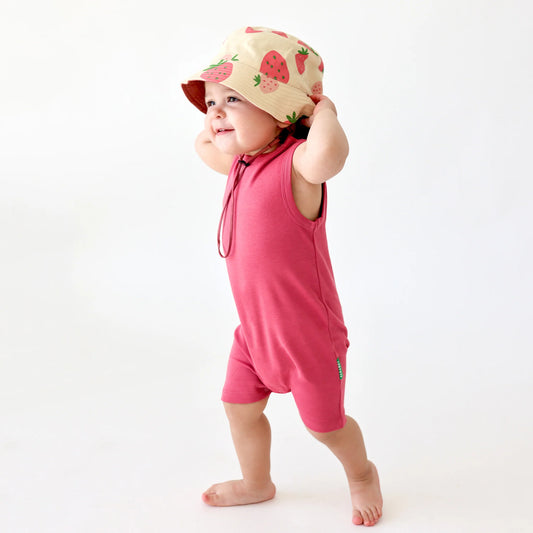 Hot Pink - Parade - Organic Tank Romper