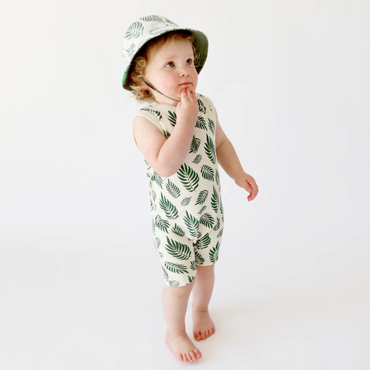 Palm Leaves - Parade - Organic Tank Romper