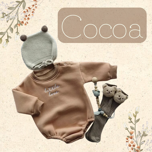 Little Locals Bubble Romper - Cocoa