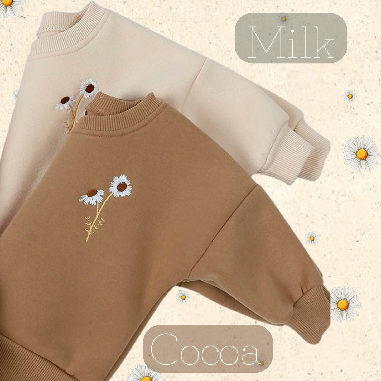 Little Locals Sweat Set - Milk + Cocoa