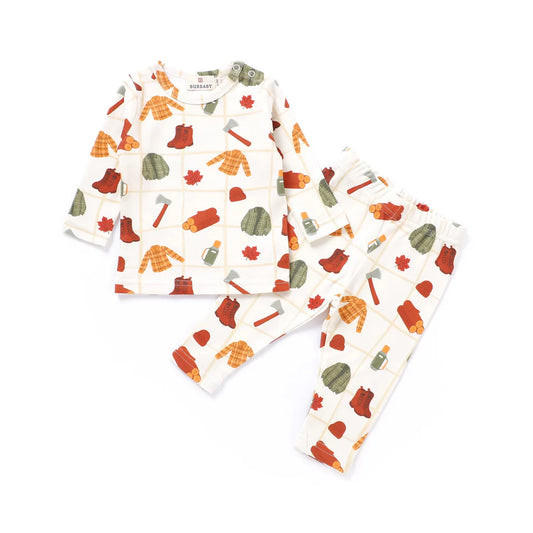 Lumberjack Organic Cotton Canadian Fall Baby & Toddler Two-Piece Set