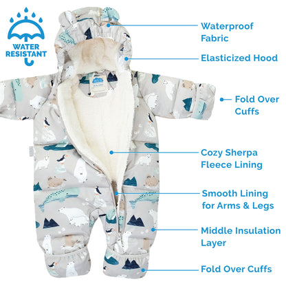 Jan + Jul - Baby Snowsuit - Polar Pals