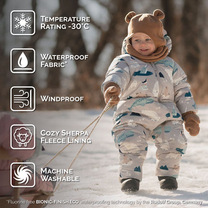 Jan + Jul - Baby Snowsuit - Polar Pals