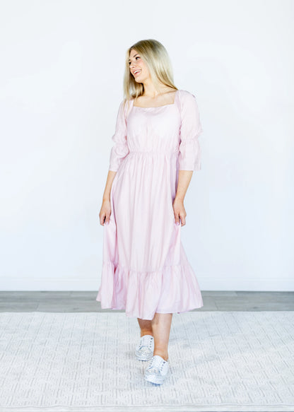 Louise Dress - Sunday Sparks - Petal Pink