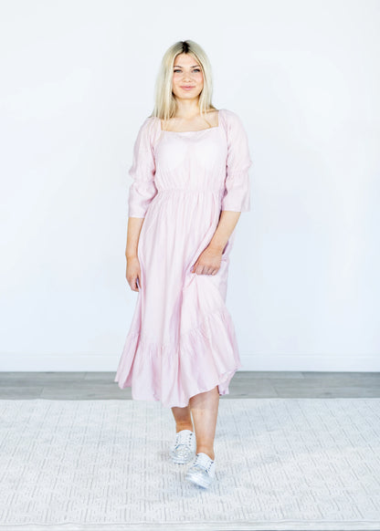 Louise Dress - Sunday Sparks - Petal Pink
