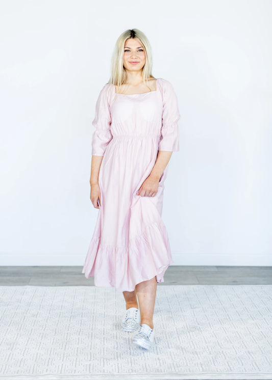 Louise Dress - Sunday Sparks - Petal Pink