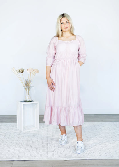 Louise Dress - Sunday Sparks - Petal Pink
