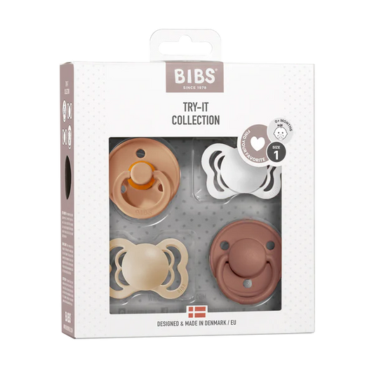 BIBS Try It Collection Pacifier - Earth Tones 4 Pack