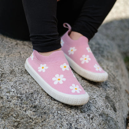 Jan + Jul - Xplorer Knit Shoes - Pink Daisy