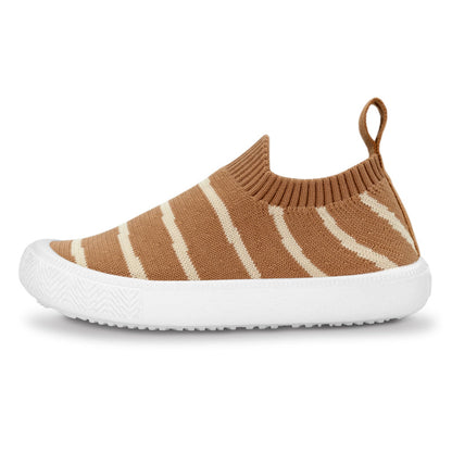 Jan + Jul - Xplorer Knit Shoes - Khaki Stripes