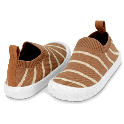 Jan + Jul - Xplorer Knit Shoes - Khaki Stripes
