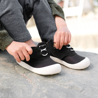 Jan + Jul - Mini-Flyer Toddler Sneakers - Black Tie