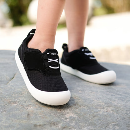 Jan + Jul - Mini-Flyer Toddler Sneakers - Black Tie