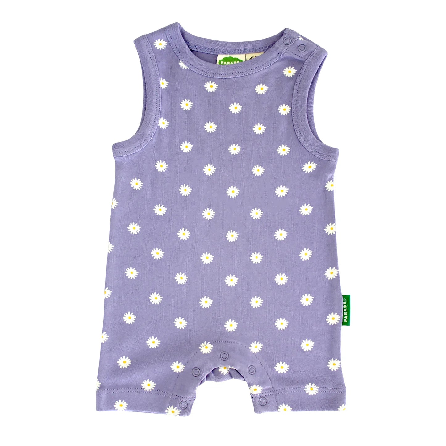 Lilac Daisies - Parade - Organic Tank Romper